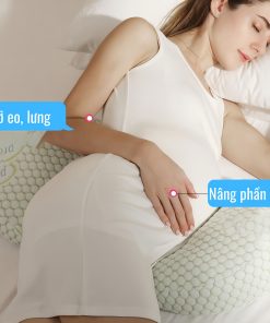 Gối bầu cánh tiên cao cấp miBaby, tặng kèm gối phụ